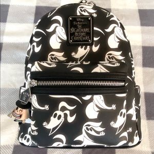 Loungefly Nightmare Before Christmas Zero Mini Backpack + FREE FunkoPop Keychain